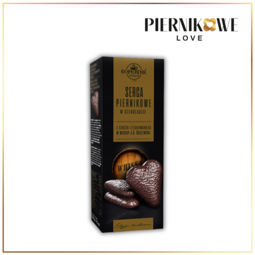 SERCA PIERNIKOWE W CZEKOLADZIE O SMAKU WHISKY 128G